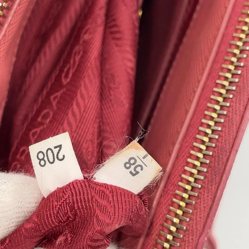 Prada Saffiano Galleria Leather Satchel Bag - Coral Pink
